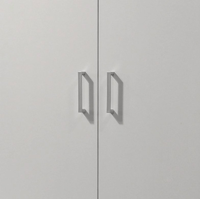 Armoire de rangement blanche moderne à double porte l 24 po