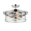 Plafonnier encastré cylindrique simple 15,75 po Attah-1182939751