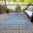 Machine Washable Indoor/Outdoor Xhevrie Blue Rug-112127843