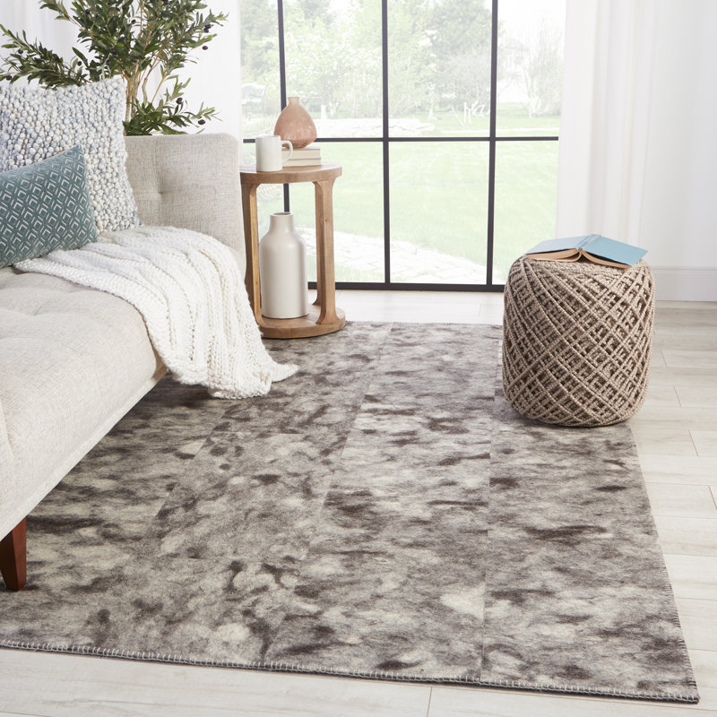 Catarina Hand Woven Wool Area Rug, Rectangle 8' x 10'