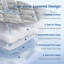 Housse de protection pour surmatelas respirant avec poche profonde-147023804-147023805