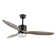 Asira 52" 3-Blade Reversible Wood Ceiling Fan with LED Lights and Remote 6-Speed
