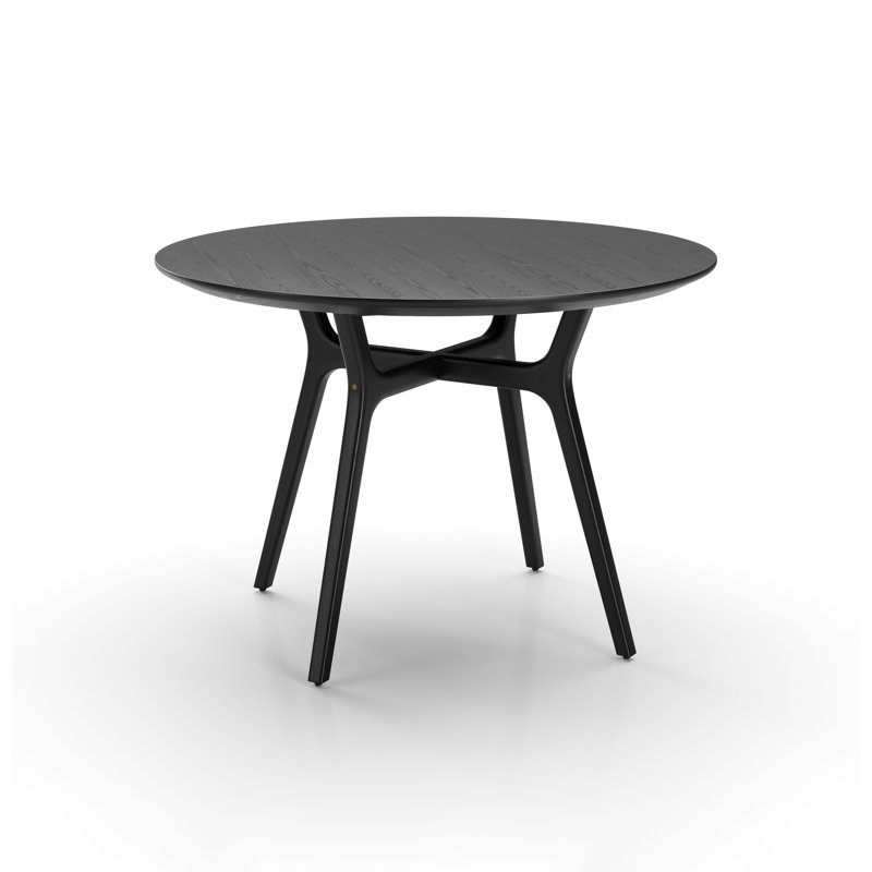Table à manger ronde Ren, Black Oak