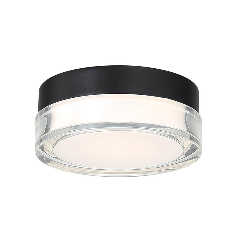 Plafonnier encastré rond à intensité variable Pi Pi, 3000 K, H 2,5 po x l 12 po x P 12 po, Acier Inoxydable