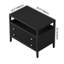 Table de chevet moderne à 2 tiroirs avec chargeur intégré Modern-1253990018
