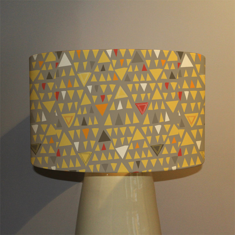 Cotton Drum Lamp Shade ( Uno ), 22cm H x 25cm W x 25cm D