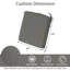 Coussins de siège d'extérieur/intérieur pour patio, 61 x 61 x 10 cm, mousse haute densité 35D, résistants aux intempéries-1231472748-1233090630