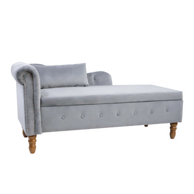 Hibner Upholstered Chaise Lounge by Rosdorf Park