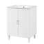 Meuble-lavabo 24 po avec lavabo, meuble-lavabo 24 po avec 2 portes et tablettes réglables