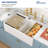 33" L x 20" W 50/50 Double Bowl Ceramic Framhouse/Apron Kitchen Sink Workstaion Sink with Accessories-115612793