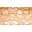 Tapis orange / vert / ivoire tissé à la machine Hilley-1526022485