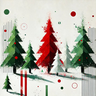 Motif géométrique des merveilles hivernales