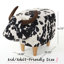 Repose-pieds en velours en forme de vache, repose-pieds rembourré moderne, tabouret décoratif-1251904586