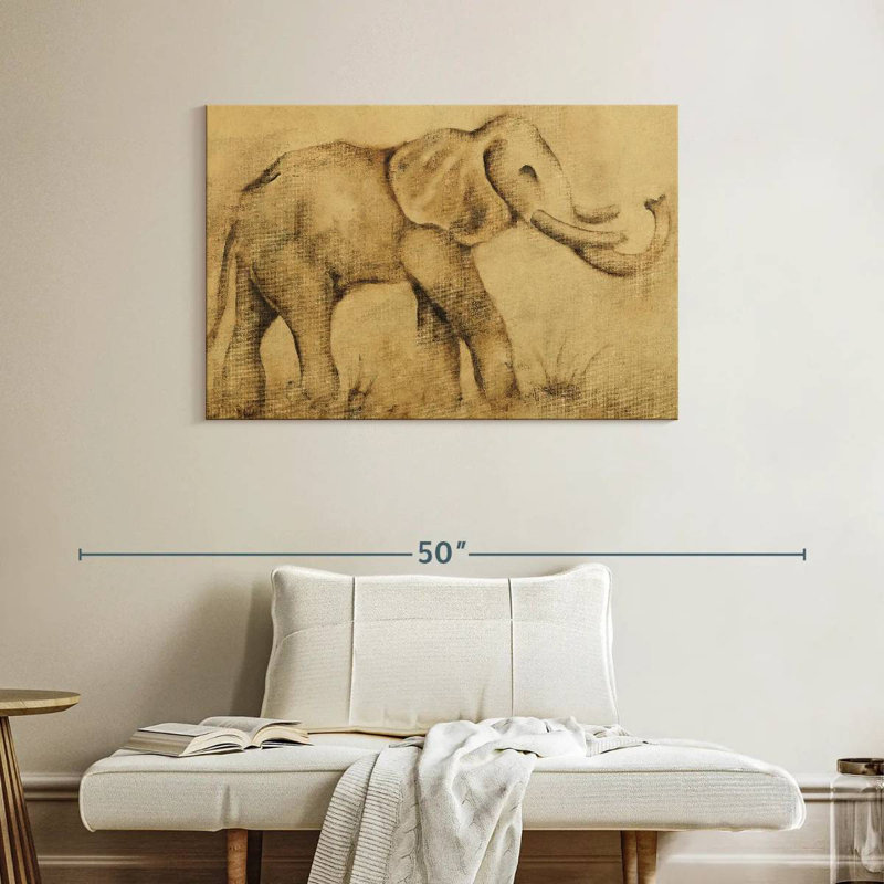Éléphant Global, H 26 po x l 39 po