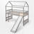 Twin Size Low Loft Bed With Slide-1225397235