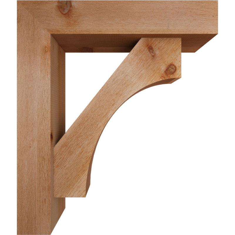 Support Westlake Block avec support décalé, 28 x 24, Cèdre rouge occidental de l 6 po (scié brut)