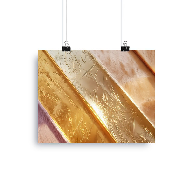 Abstract Gold Alisina, Modern Canvas Art, Elegant Home Decor, Wrapped Canvas Prints, Contemporary Art, Large Alisina
