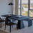 Black Rectangle Solid Wood Dining Tables-1814007145