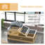 Wooden Tortoise House Indoor Outdoor with Balcony Tray Openable Roof