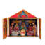 Sculpture en bois retablo crèche scene Izabelle