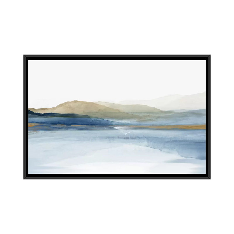 " Luminosity " by Allison Pearce, Picture Framed Canvas, 32" H x 48" W, Black