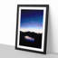 Crescent Moon Above a Lake in Abstract - Picture Frame Graphic Art Print-55682732-55682736