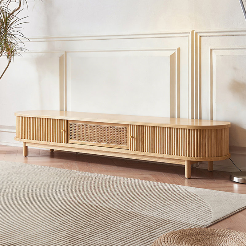 Meuble télé Modern, Burlywood, 14.96" H x 82.68"L x 16.54"W