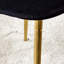 Chaise d'appoint capitonnée en velours