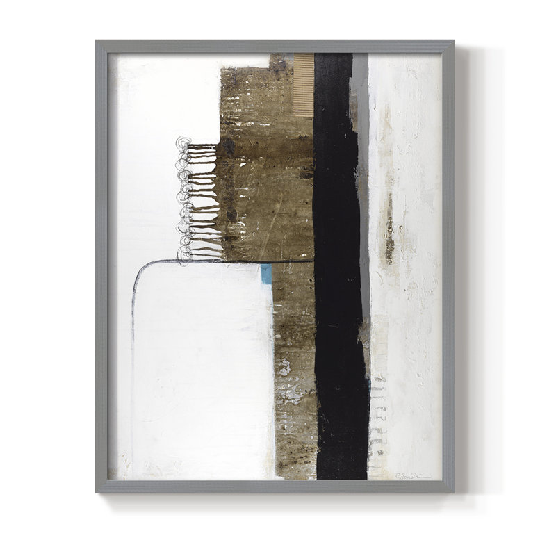 Unexpected Growth Framed Print - Solid Wood, 10" H x 8" W, Gray