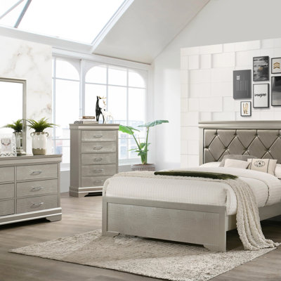 Mobilier de chambre à coucher 5 tiroirs 5 pièces