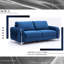 Wenona Blue Velvet Sofa