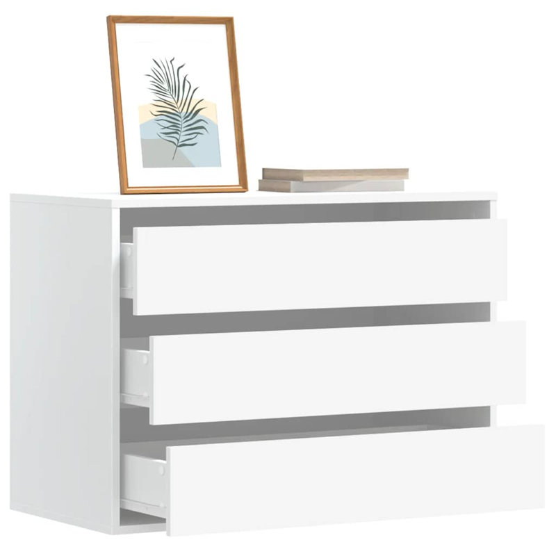 Asmarina Rectangle Accent Chest, White, 58cm H x 80cm W x 41cm D