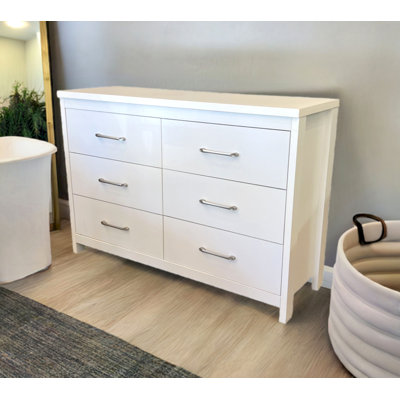 Commode basse 6 tiroirs Selena Slide Logic