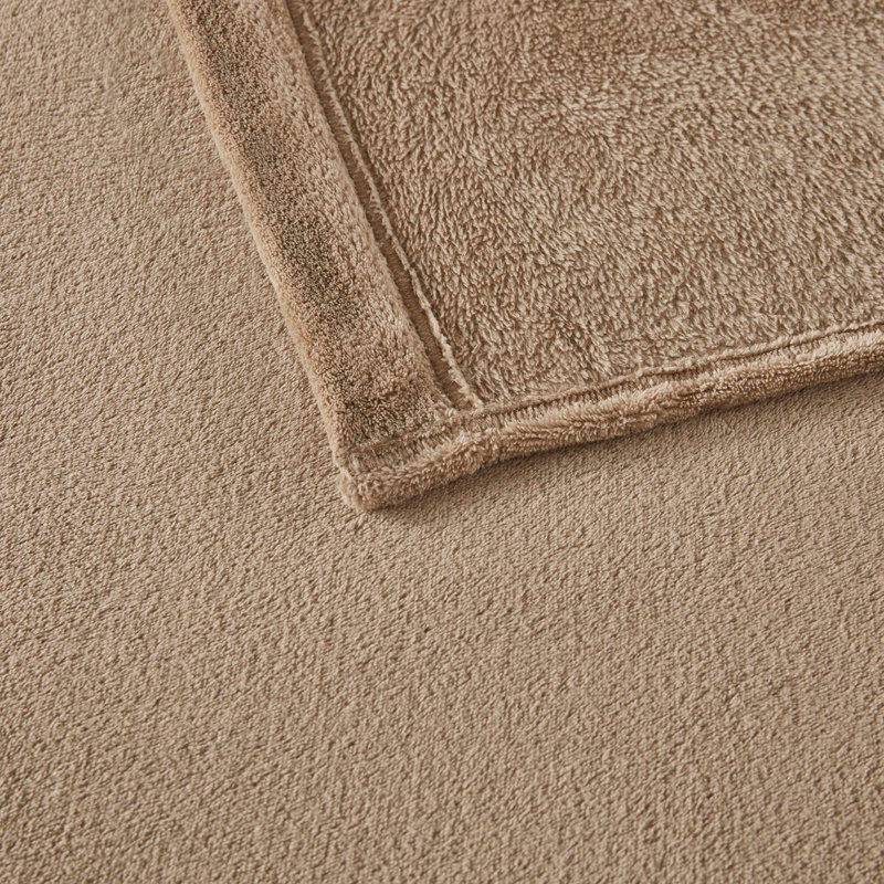 4 PCS Micro Plush Sheet Set, Taupe, Twin Sheet Set