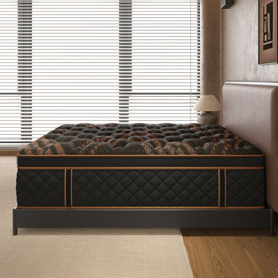 14'' Medium Hybrid Mattress With Cooling Gel Memory Foam & Pocket Coils, Motion Isolation & Edge Support, Certipur-US Certified Mattress In A Box