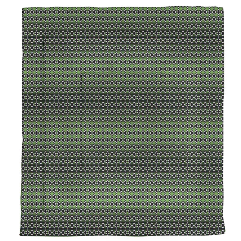 Édredon réversible simple Katelyn Elizabeth, Édredon très grand, Noir / Vert