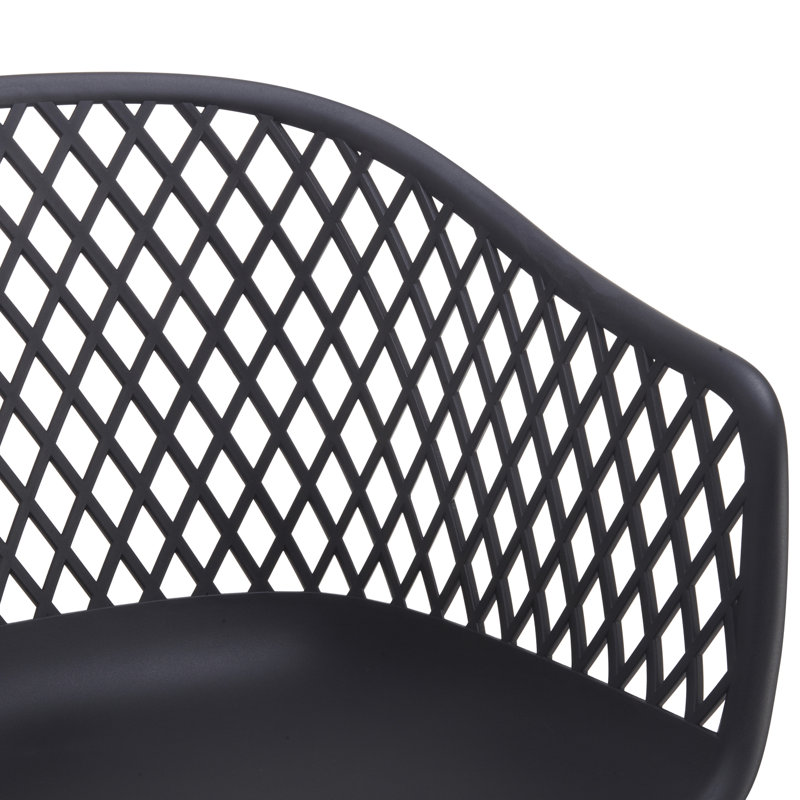 Piazza Patio Dining Chair, Black