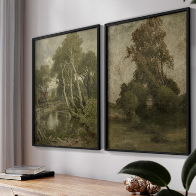 «Vintage Landscape XXV III», 2 pièces