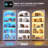 70‘’H Freestanding Bookcase With 3-Color Light Modes And Motion Sensor-439326563