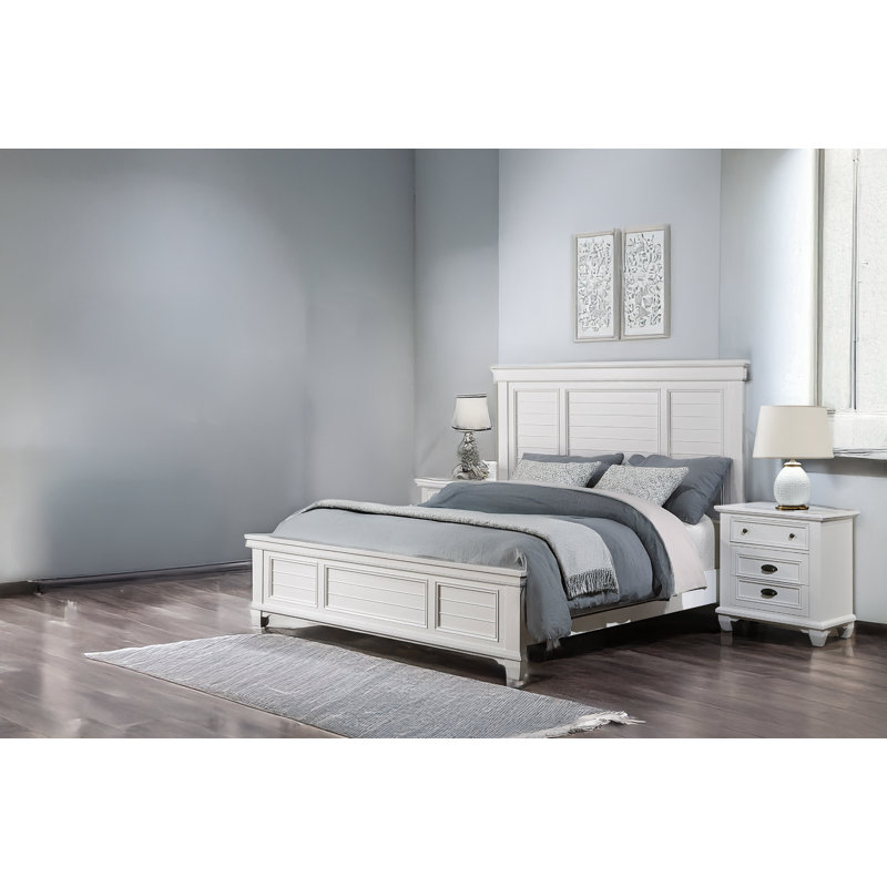 Momo White Panel Bedroom Set, Grand