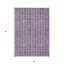 Tapis intérieur lavable rayé mauve 3 pi x 5 pi