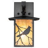 7" Wide Seneca Song Bird Right Wall Sconce
