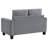 Dixon Grey Upholstered 2-Piece Sofa Set