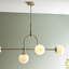Cadel Impressive 5-Light Antique Brass Linear Chandelier