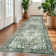 Washable Oriental  Area Rugs Non slip Green Rugs