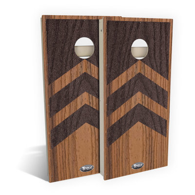Trex Tiki Torch Woodland Brown Arrows All-Weather Cornhole Board Set | Includes (2) Boards (8) Bags & Optional Accessories