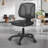 Armless Compact Rolling Office Desk Chair With Adjustable Height And Wheels
