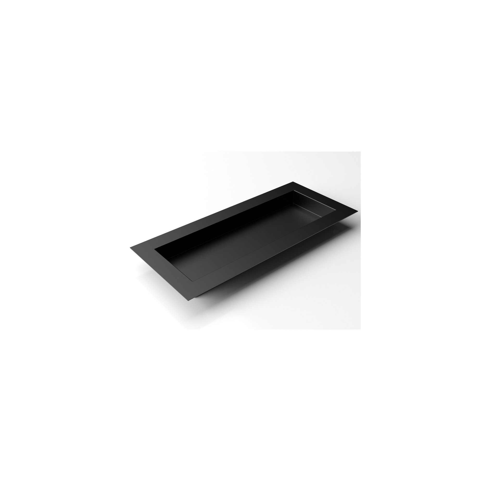 Geo Series Metal Planter Box, Black