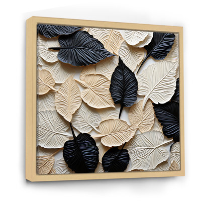 " Minimalism Black And White Foliage Impressions "