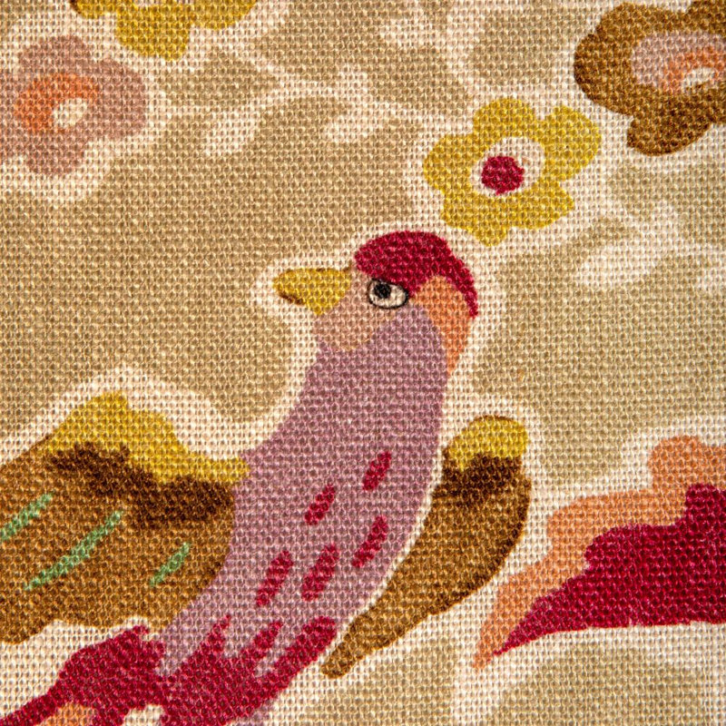 Posy Print, Green/Brown/Red